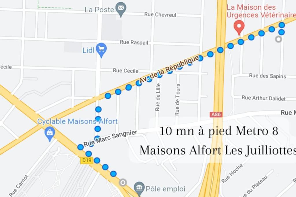 Escale-Marne Fr - 202 - Free Parking - Free Luggage Storage - All Equipped - Linen Included - Washing Machine - 10Mn Walk Metro 8 - Rer A - Panoramic View - From 1 To 14 Guests 매종알포르트 외부 사진