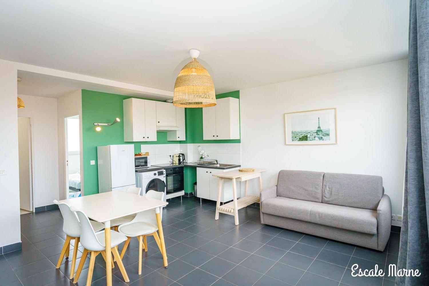 Escale-Marne Fr - 202 - Free Parking - Free Luggage Storage - All Equipped - Linen Included - Washing Machine - 10Mn Walk Metro 8 - Rer A - Panoramic View - From 1 To 14 Guests 매종알포르트 외부 사진
