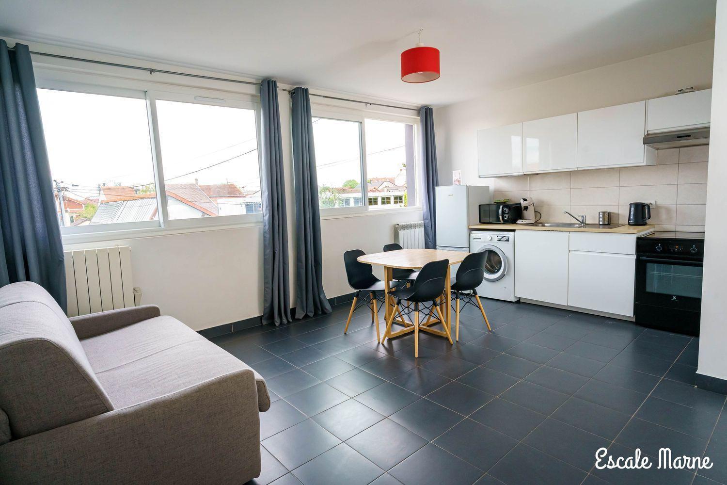 Escale-Marne Fr - 202 - Free Parking - Free Luggage Storage - All Equipped - Linen Included - Washing Machine - 10Mn Walk Metro 8 - Rer A - Panoramic View - From 1 To 14 Guests 매종알포르트 객실 사진