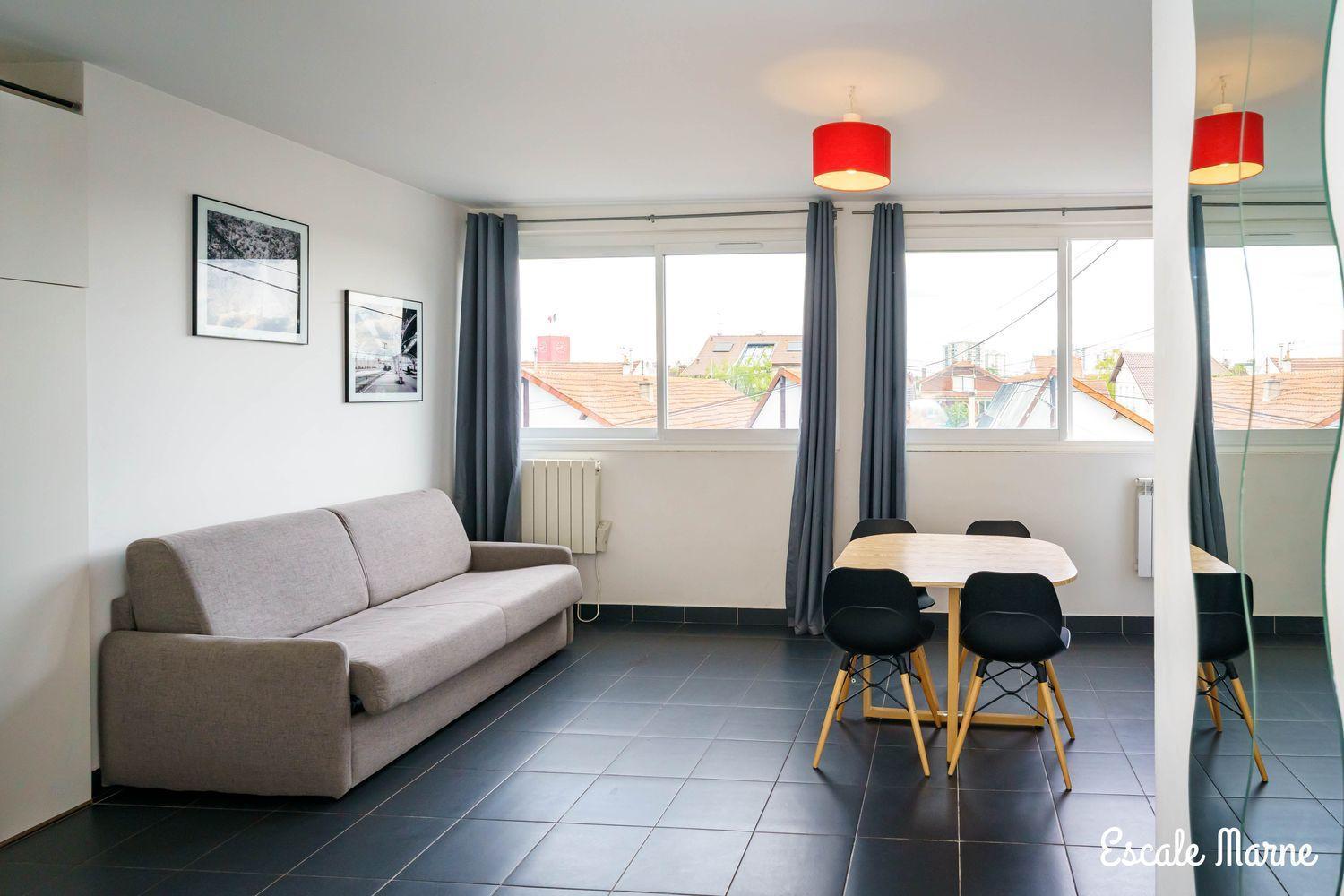 Escale-Marne Fr - 202 - Free Parking - Free Luggage Storage - All Equipped - Linen Included - Washing Machine - 10Mn Walk Metro 8 - Rer A - Panoramic View - From 1 To 14 Guests 매종알포르트 객실 사진
