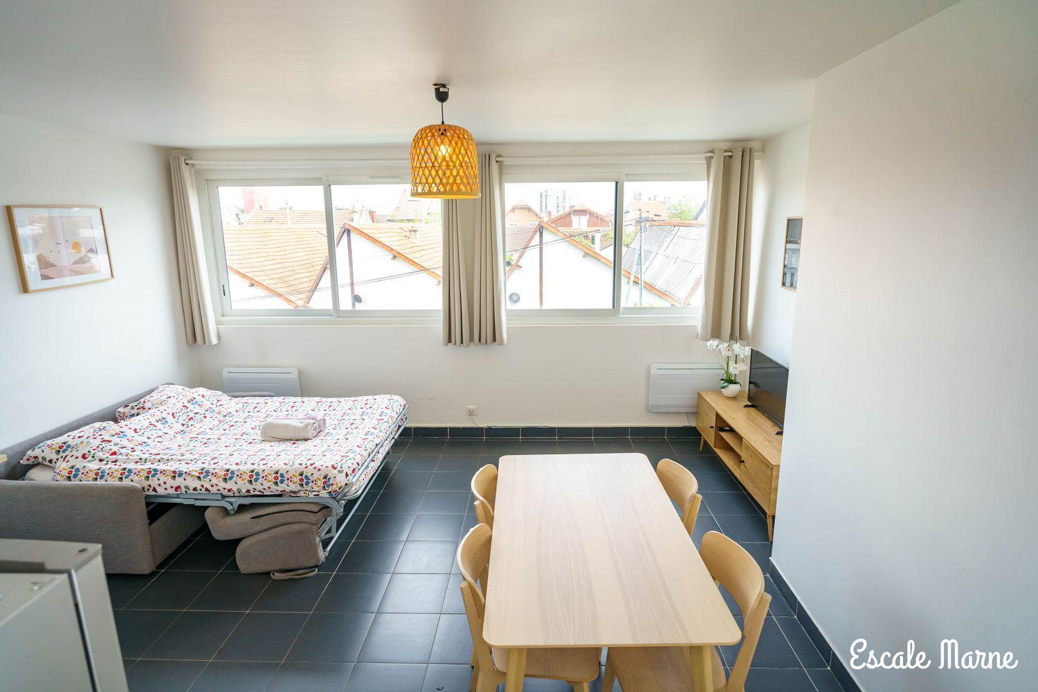 Escale-Marne Fr - 202 - Free Parking - Free Luggage Storage - All Equipped - Linen Included - Washing Machine - 10Mn Walk Metro 8 - Rer A - Panoramic View - From 1 To 14 Guests 매종알포르트 외부 사진